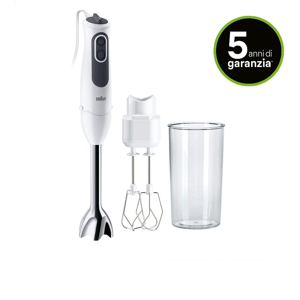 QVC Braun Minipimer Multiquick3 con bicchiere da 600 ml