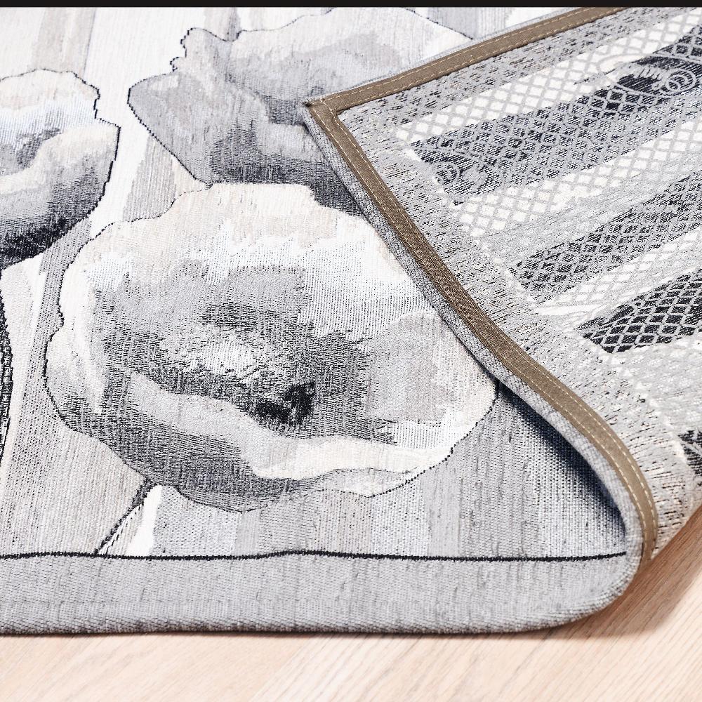 QVC By Suardi Tappeto Amsterdam In Misto Cotone Motivo Papaveri Fondo Antiscivolo