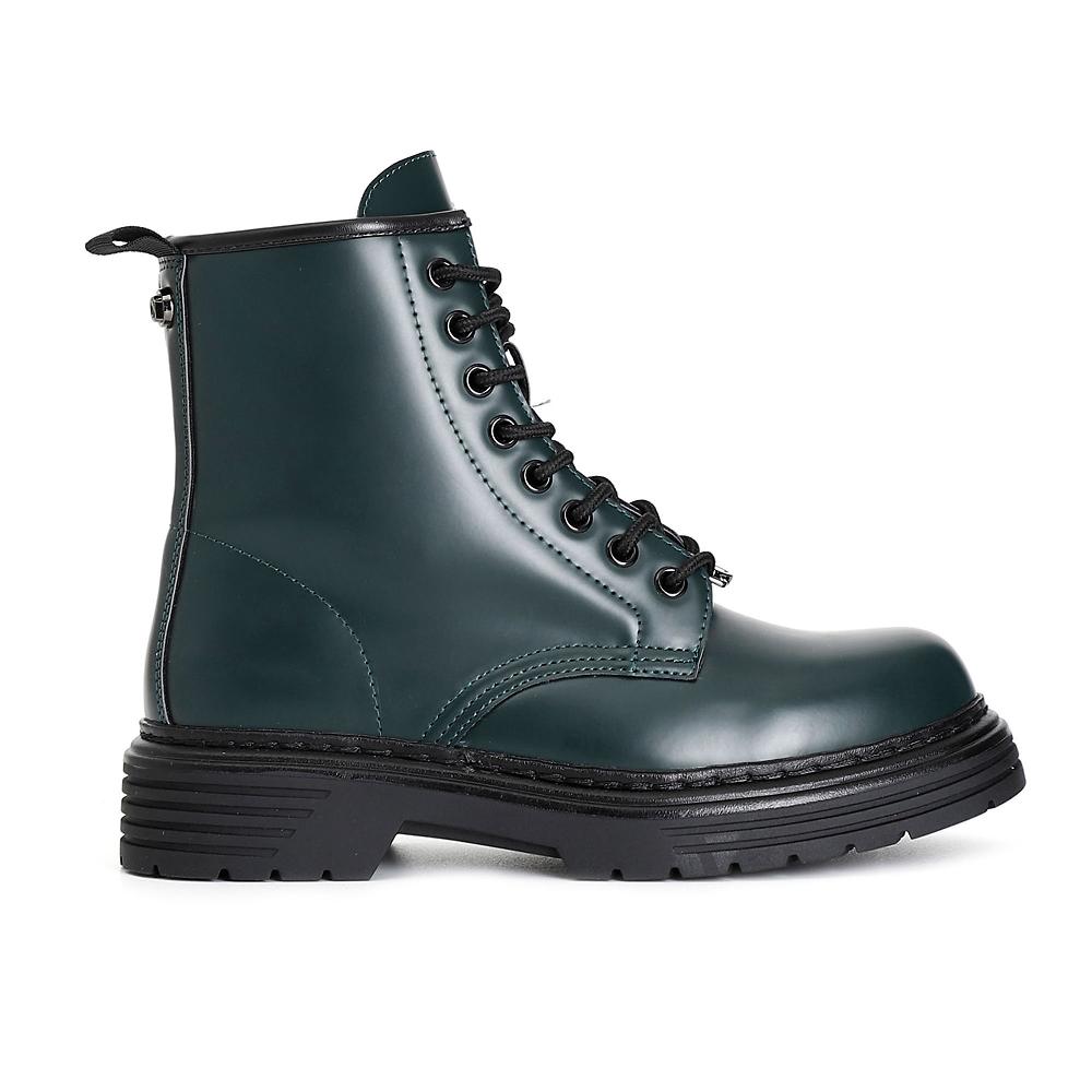 QVC Cafè Noir Anfibi stringati tomaia effetto spazzolato