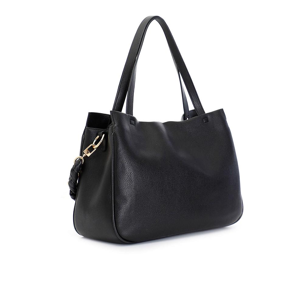 QVC Cafè Noir Borsa Shopper A Spalla Con Tracolla Removibile