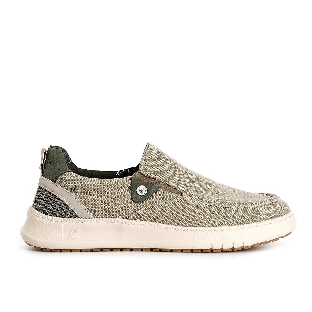 QVC Cafè Noir Slip on da uomo in tessuto con bottone decorativo
