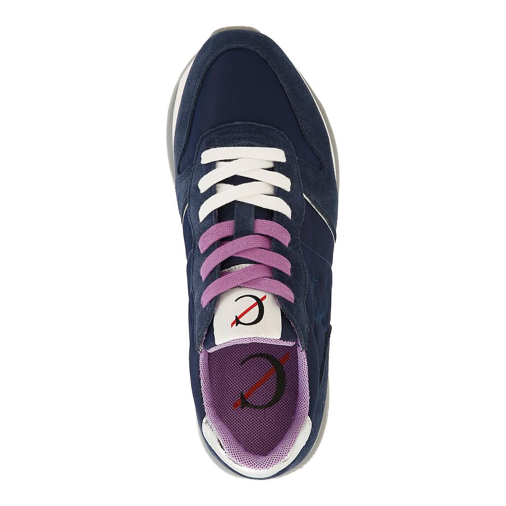 QVC Cafè Noir Sneaker Stringate In Pelle Scamosciata Soletta Removibile