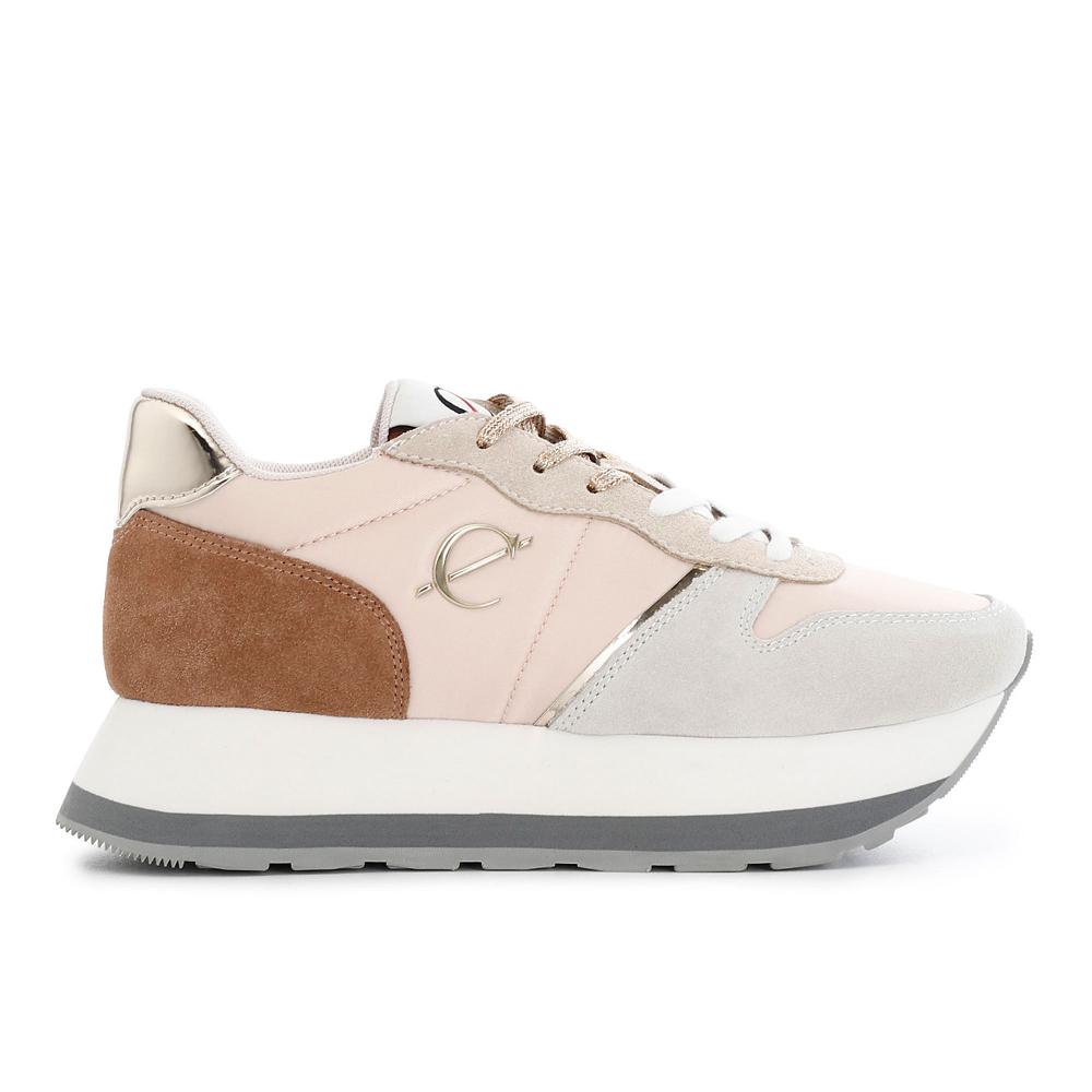 QVC Cafè Noir Sneaker stringate in pelle scamosciata soletta removibile