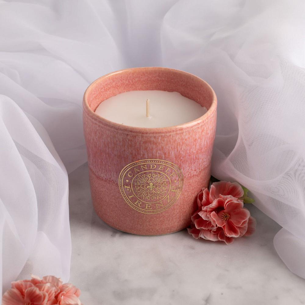 QVC Candele Firenze Bicchiere in ceramica con citronella