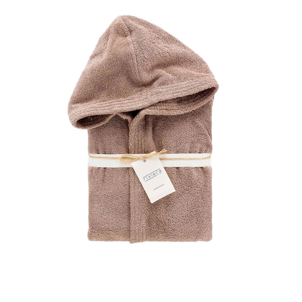 QVC Carillo Home Accappatoio Glamour spugna 100% cotone con cappuccio 420g/mq