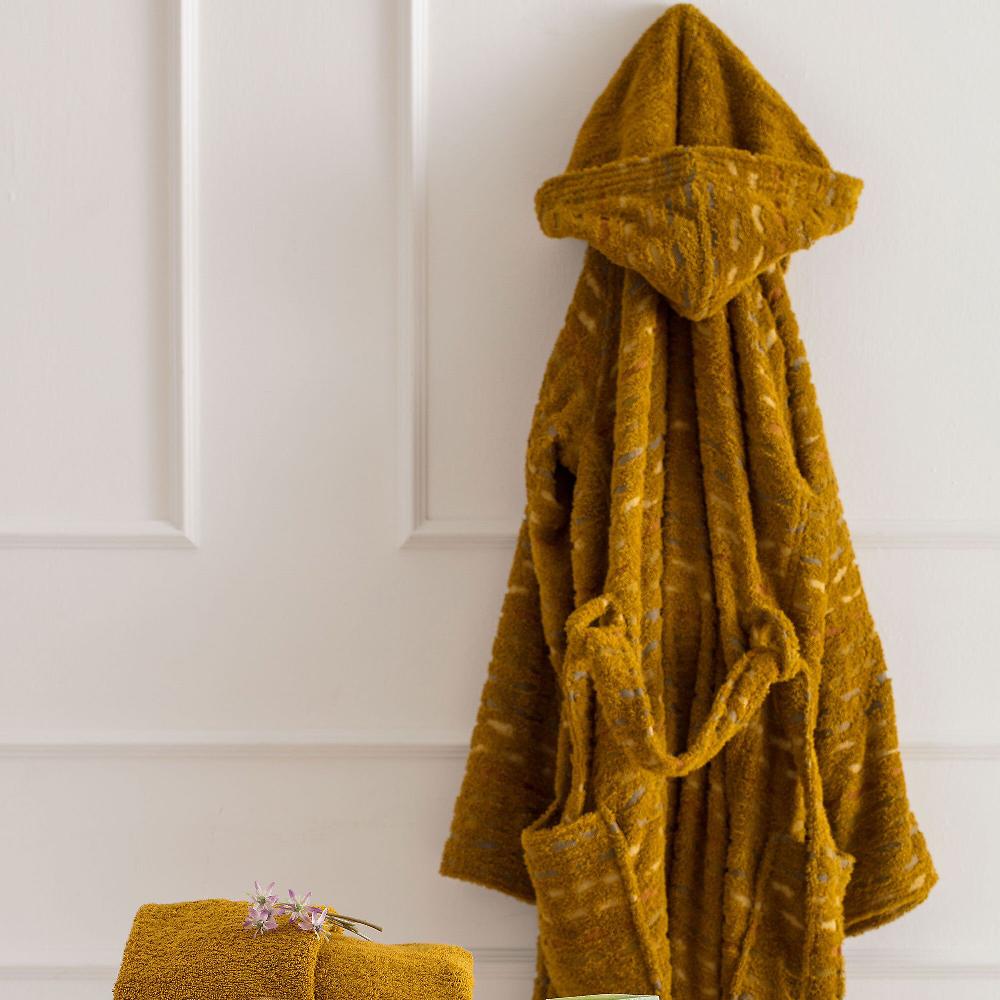 QVC Carillo Home Accappatoio In Spugna 100% Cotone Jacquard