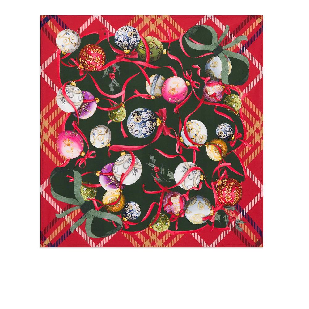 QVC Carillo Home Centrotavola antimacchia in twill di cotone stampato