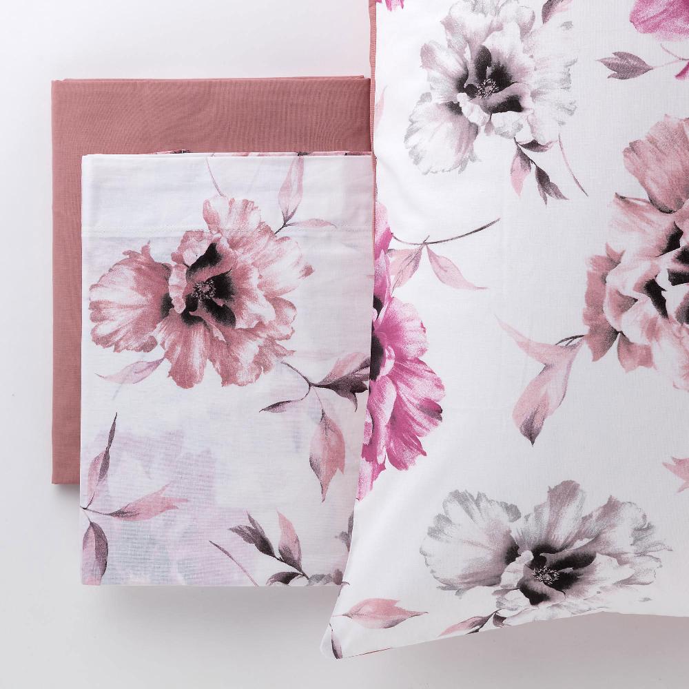 QVC Carillo Home Completo letto matrimoniale Evelyn 100% cotone stampato