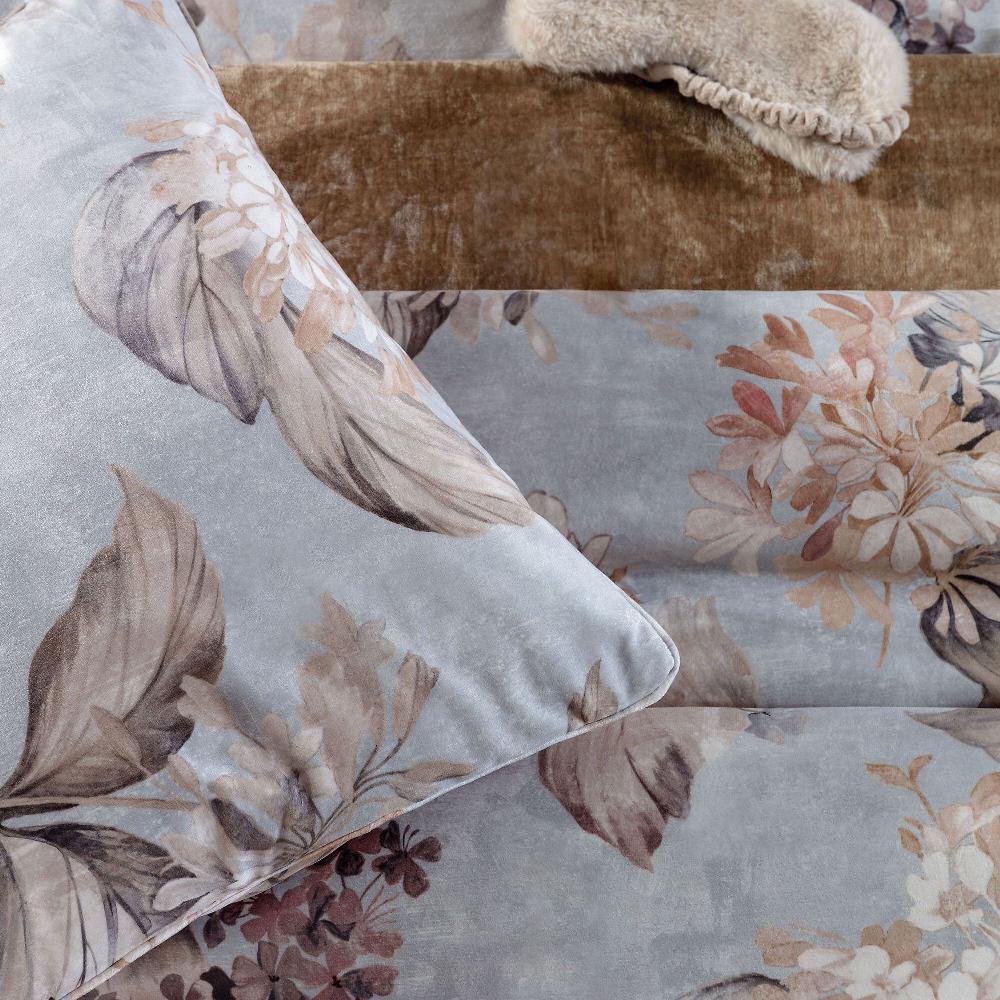 QVC Carillo Home Cuscino Arredo In Velluto Stampato Perla