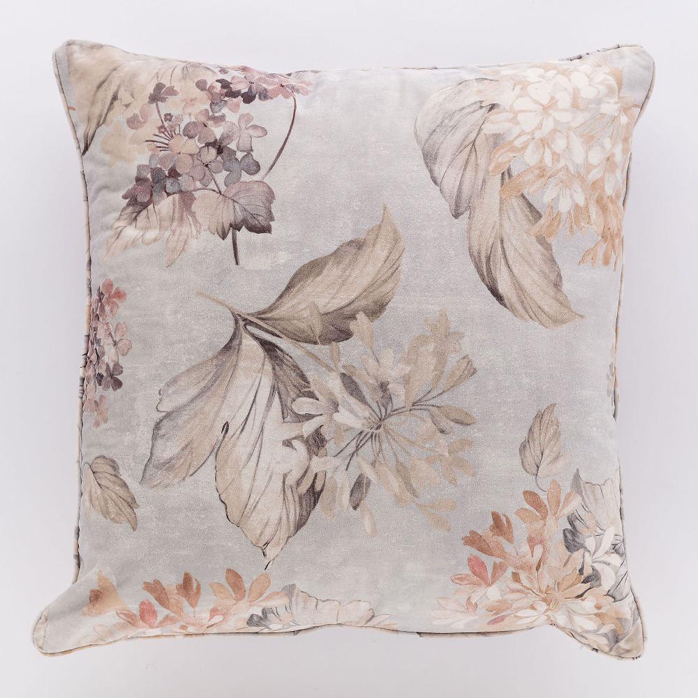 QVC Carillo Home Cuscino arredo in velluto stampato Perla