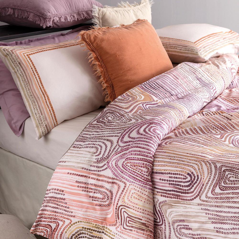 QVC Carillo Home Gemma Parure Copripiumino 100% Percalle