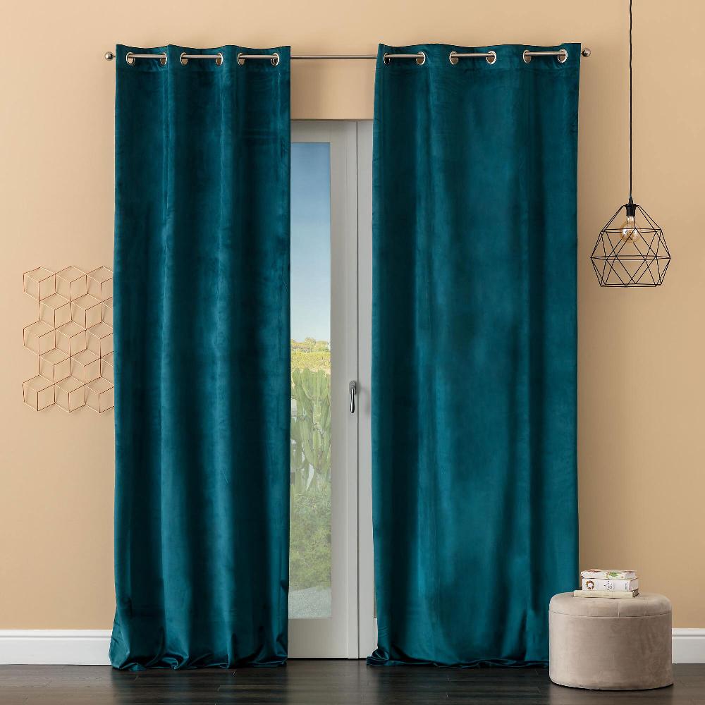 QVC Carillo Home Java Pannello tenda 140x280cm con borchie