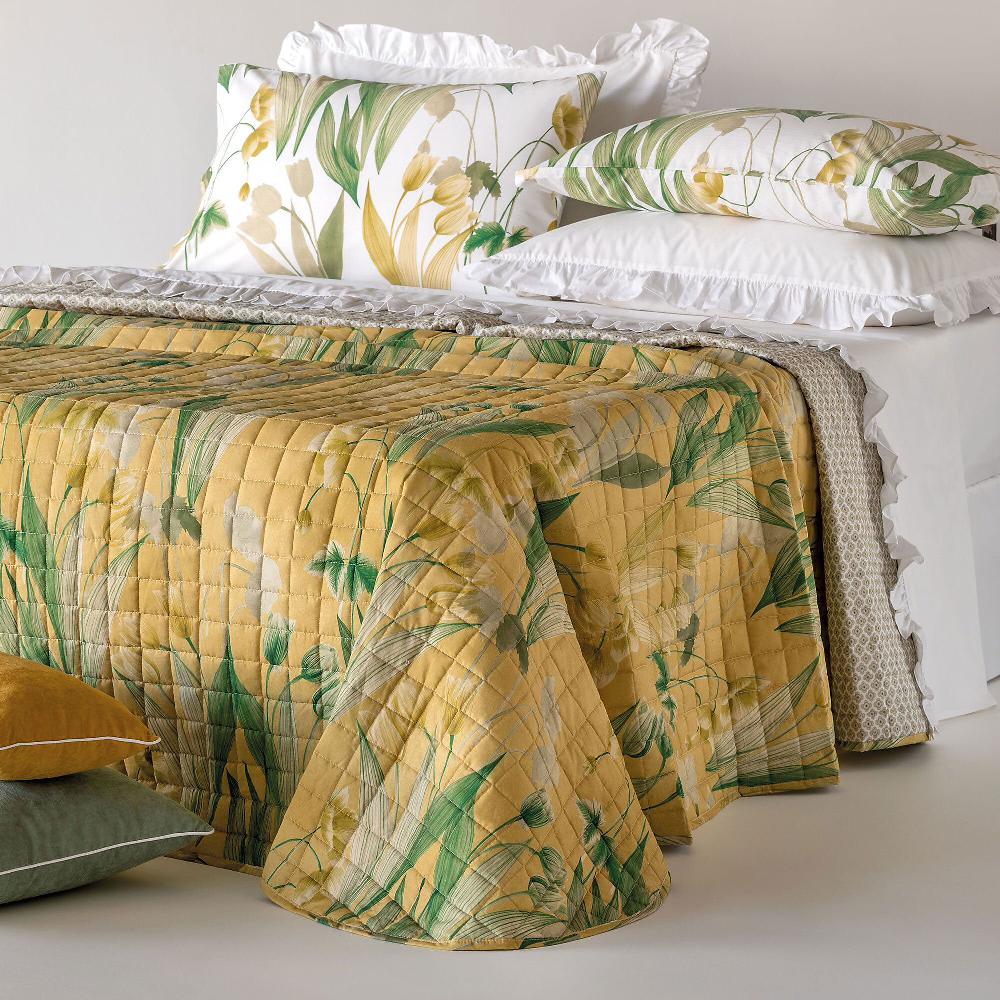 QVC Carillo Home Malika Trapuntino matrimoniale in cotone stampato