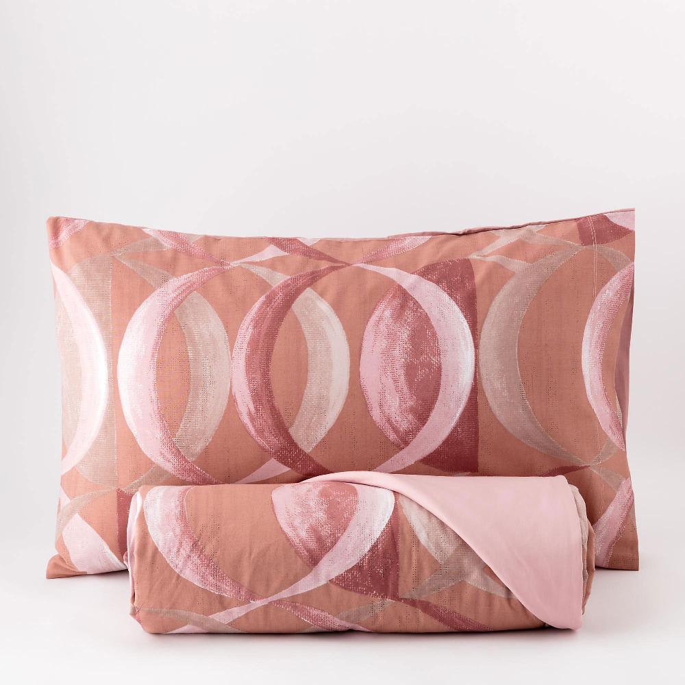 QVC Carillo Home Parure copripiumino Robert in cotone con stampa