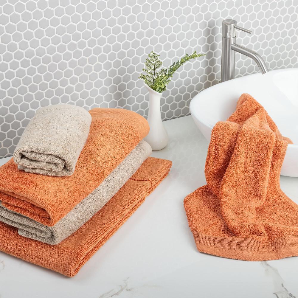 QVC Carillo Home Set Spugna Glamour 5 Pezzi: 2 Viso + 2 Ospite + Tappeto