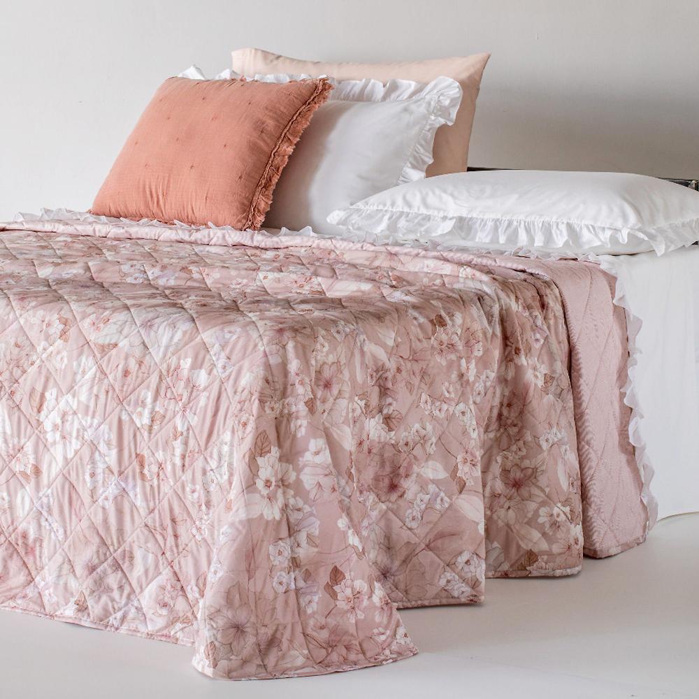 QVC Carillo Home Soneki Trapuntino matrimoniale in cotone stampato