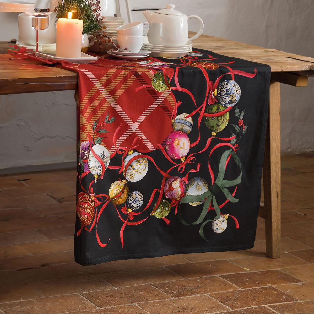 QVC Carillo Home Tarvisio Runner in twill di cotone con stampa digitale