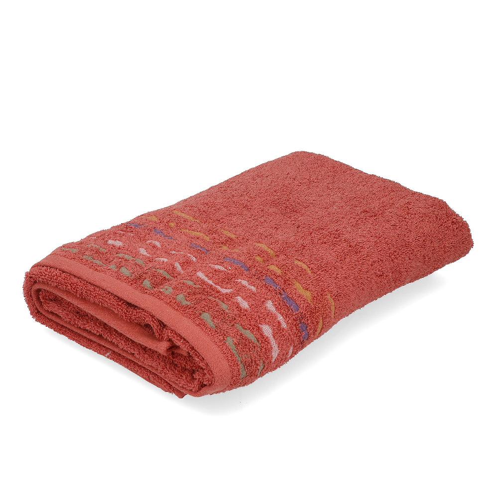 QVC Carillo Home Telo bagno Gatsby in cotone con bordo jacquard