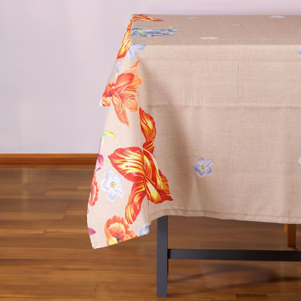 QVC Carillo Home Tovaglia antimacchia no stiro Botanik stampa digitale