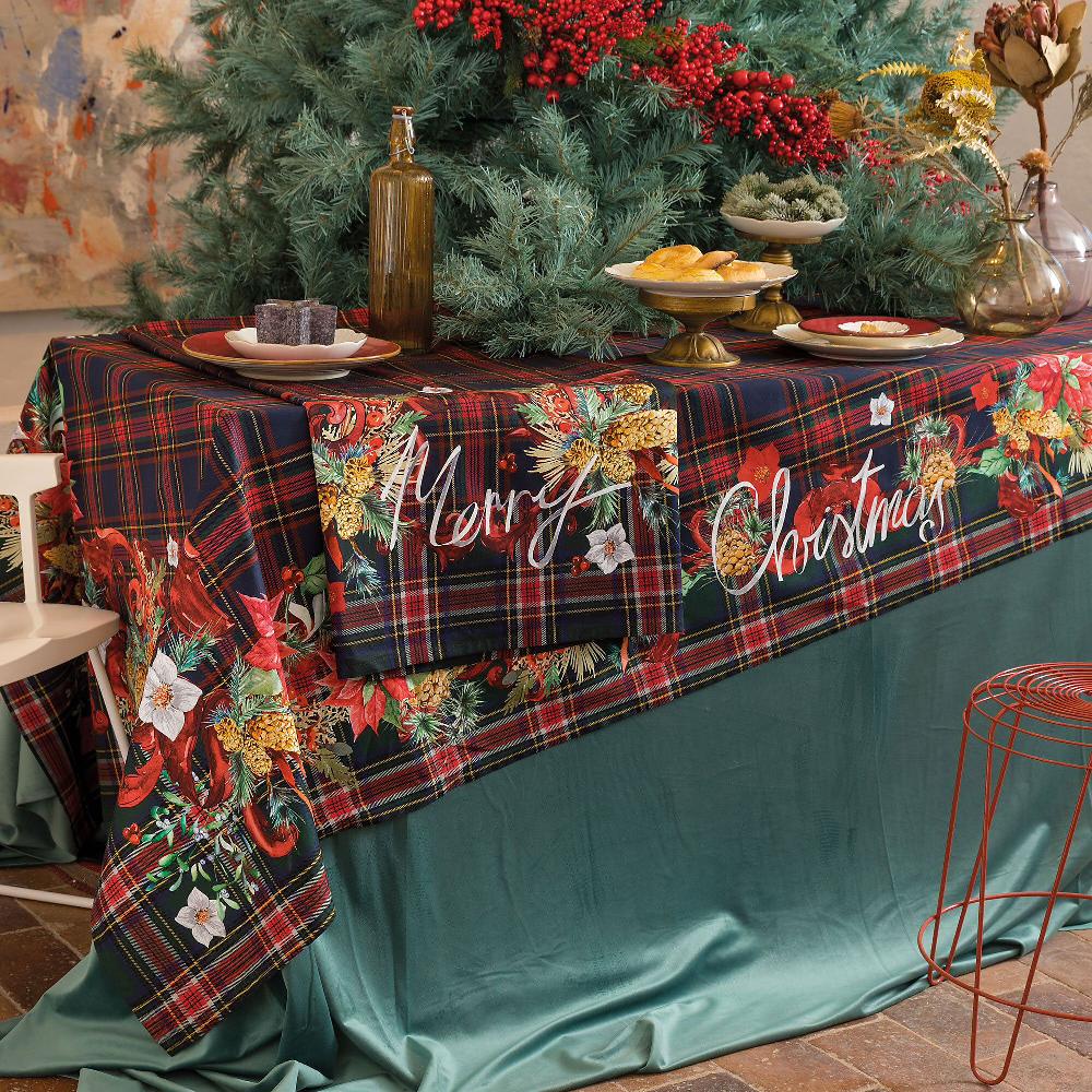 QVC Carillo Home Valsesia Tovaglia rettangolare twill di cotone