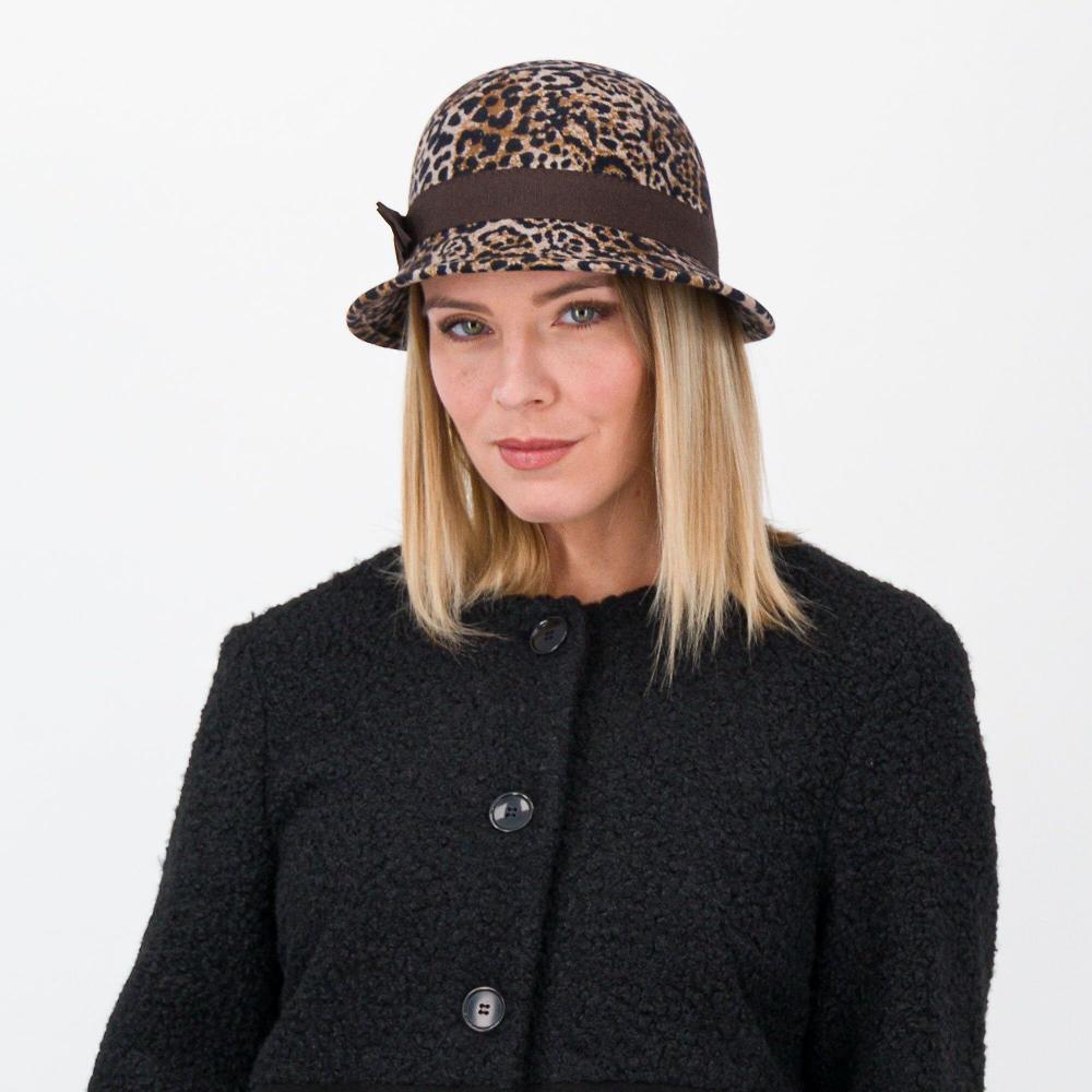 QVC Carlotta Neri Cappello a falda piccola in 100% lana