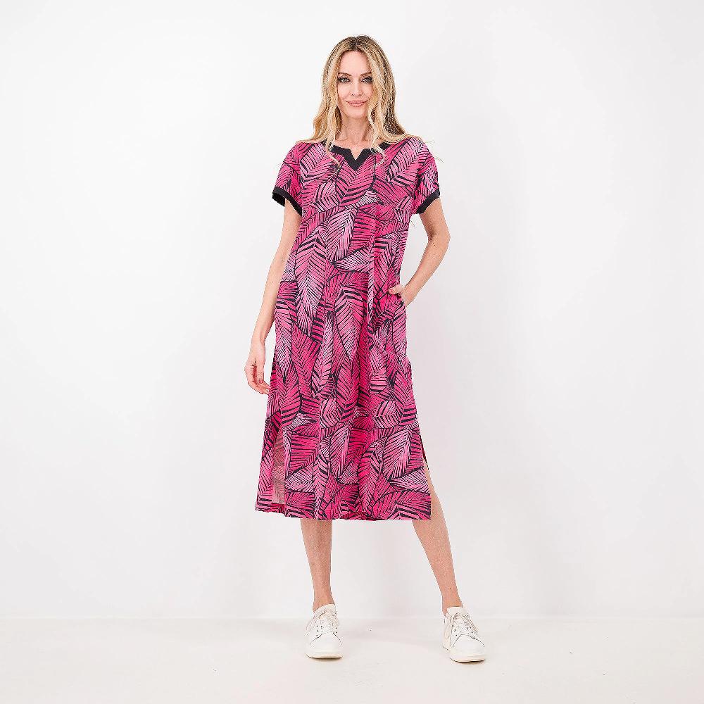 QVC Carole Hochman Caftano in cotone fantasia anche petite