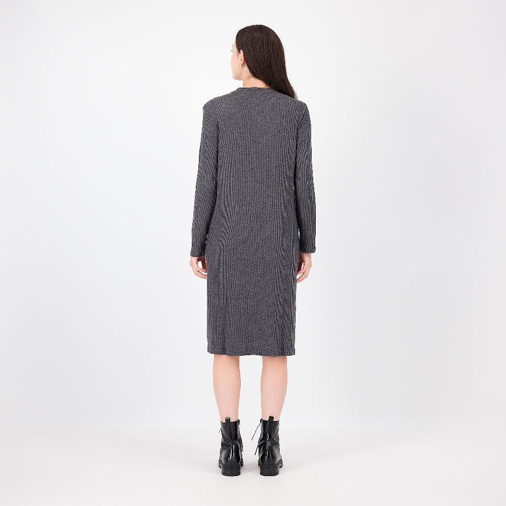 QVC Carole Hochman Cardigan Lungo Con Abbottonatura Centrale E Tasche