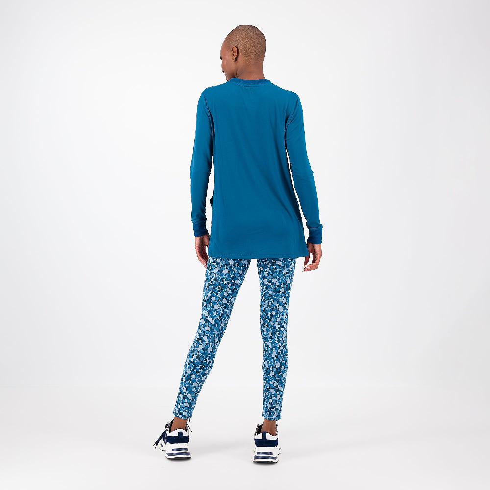 QVC Carole Hochman Pigiama In Jersey Stretch A Manica Lunga