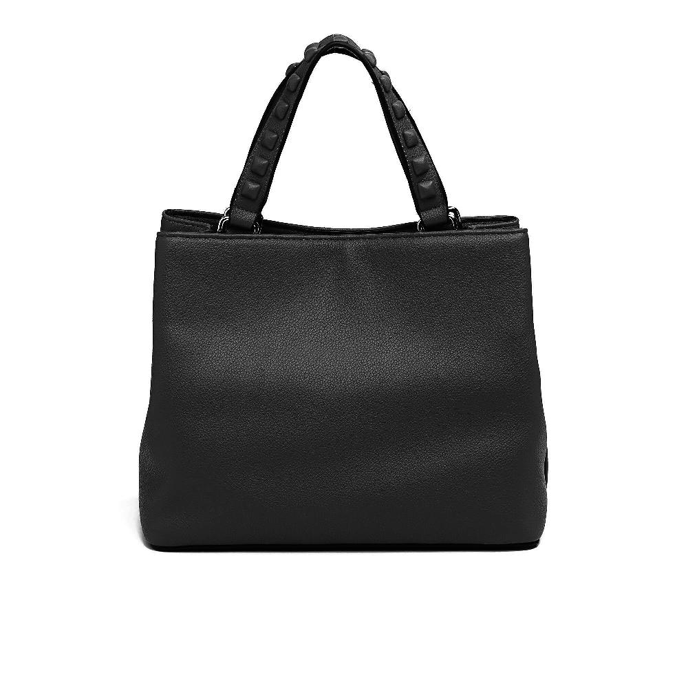 QVC Carrera Accessori Borsa A Mano Con Tracolla E Borchie Francine