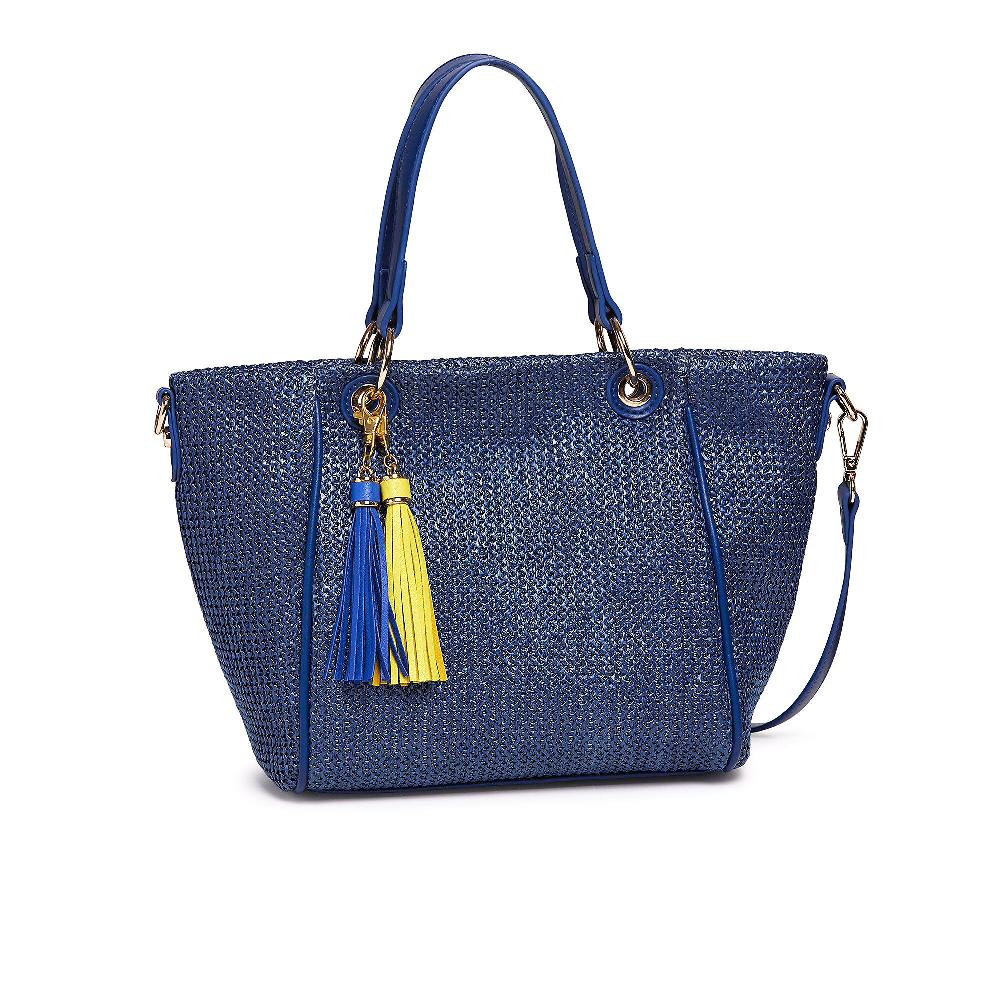 QVC Carrera Accessori Borsa a mano in paglia intrecciata con 2 manici