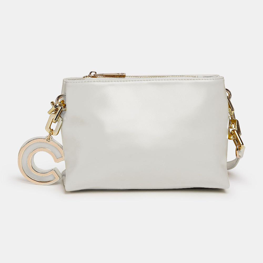 QVC Carrera Accessori Borsa a tracolla con maxi charm