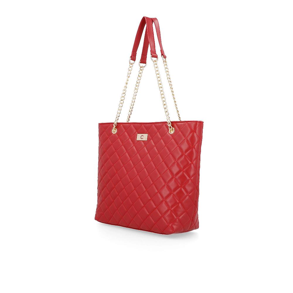 QVC Carrera Accessori Borsa Shopper Effetto Matelassé Clohe