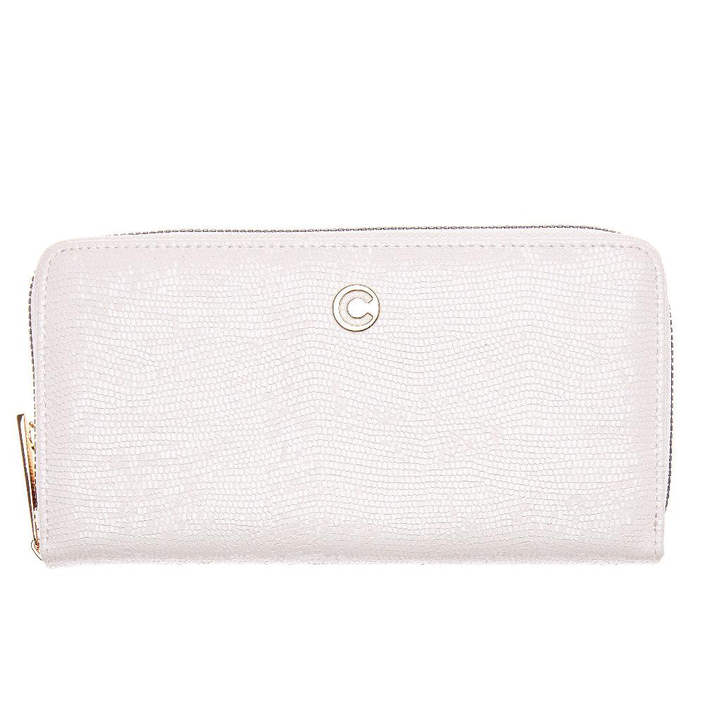 QVC Carrera Accessori Portafoglio in materiale lucido con zip