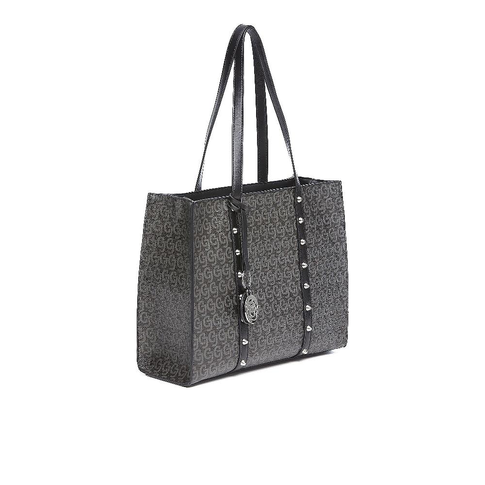 QVC Carrera Accessori Shopping Bag Audrey Con Stampa Logata
