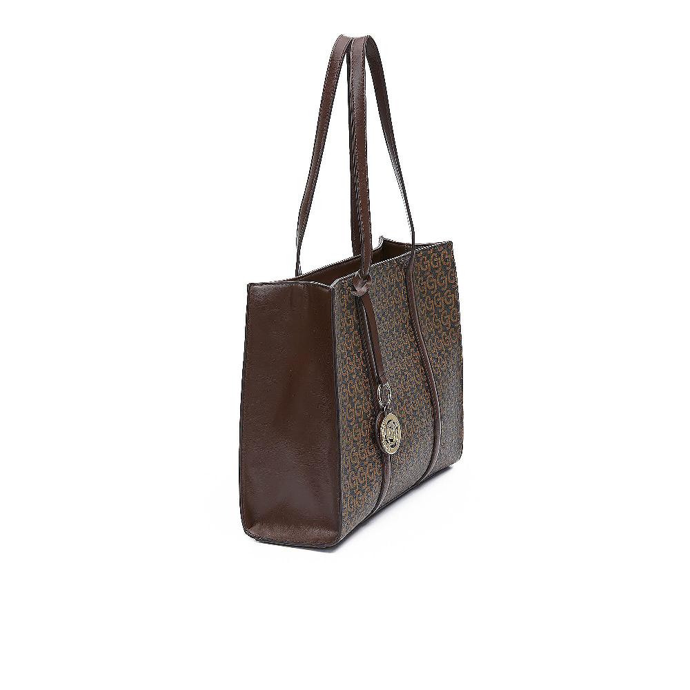 QVC Carrera Accessori Shopping Bag Audrey Con Stampa Logata