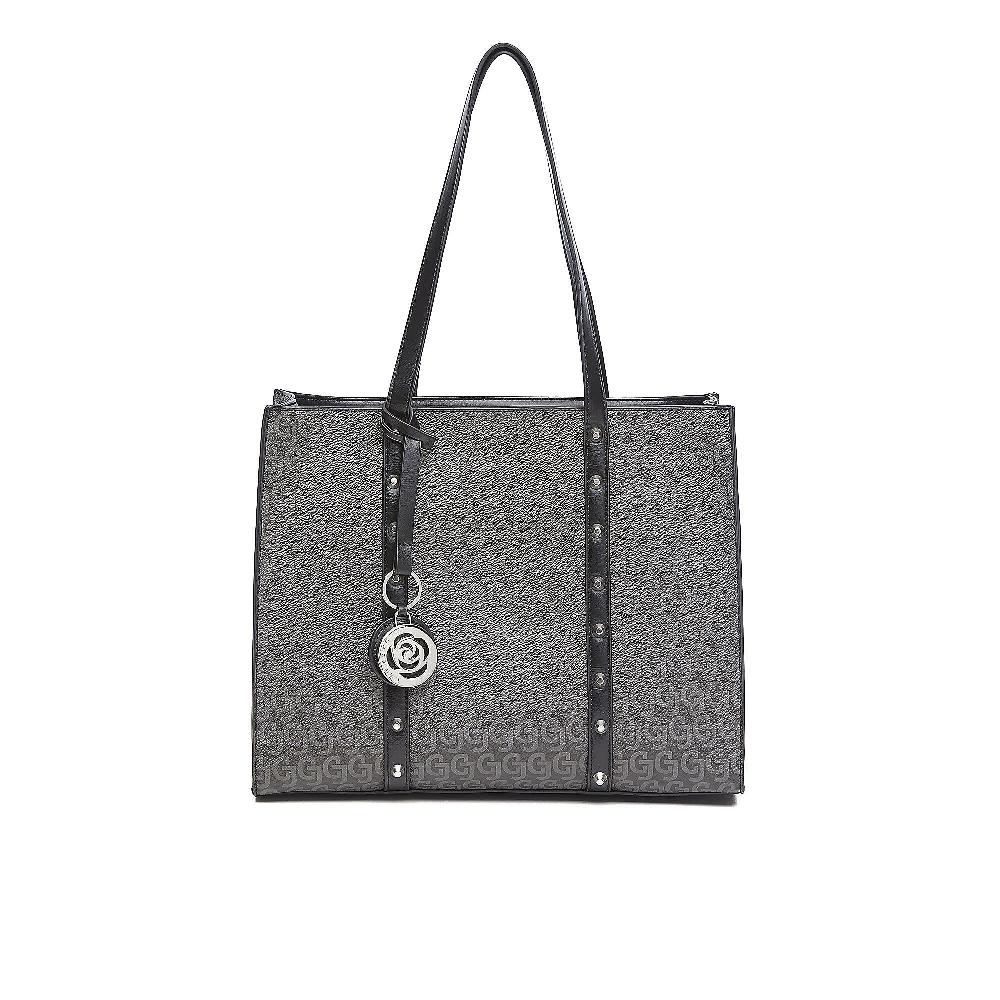 QVC Carrera Accessori Shopping bag Audrey con stampa logata