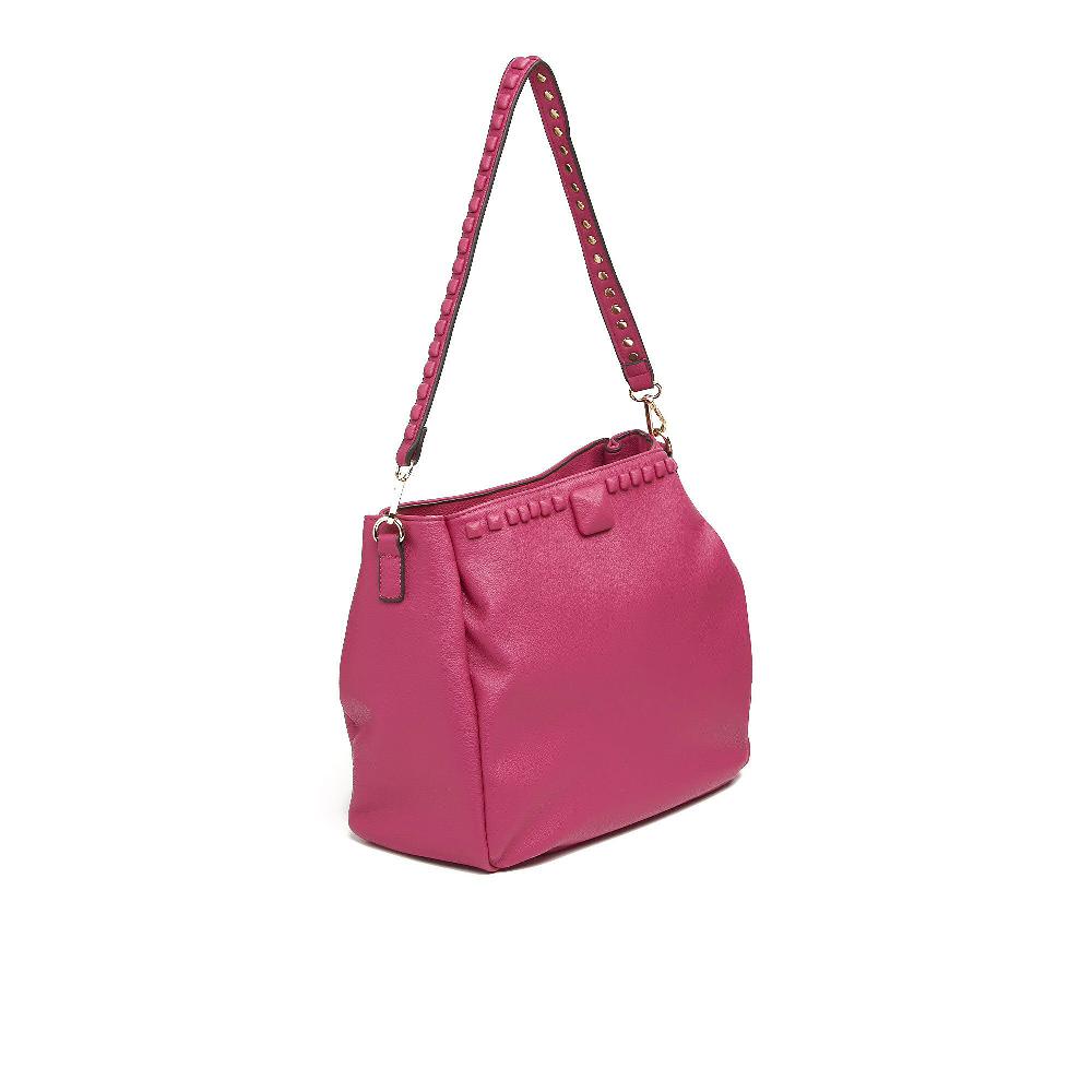 QVC Carrera Accessori Shopping Bag Multiscomparto Con Borchiette