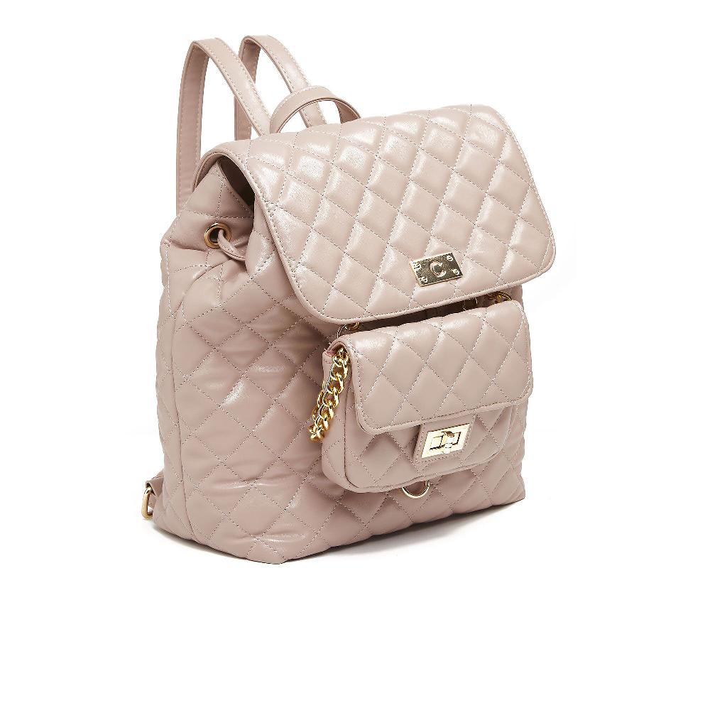 QVC Carrera Accessori Zaino Effetto Matelassé Con Borsa Sganciabile