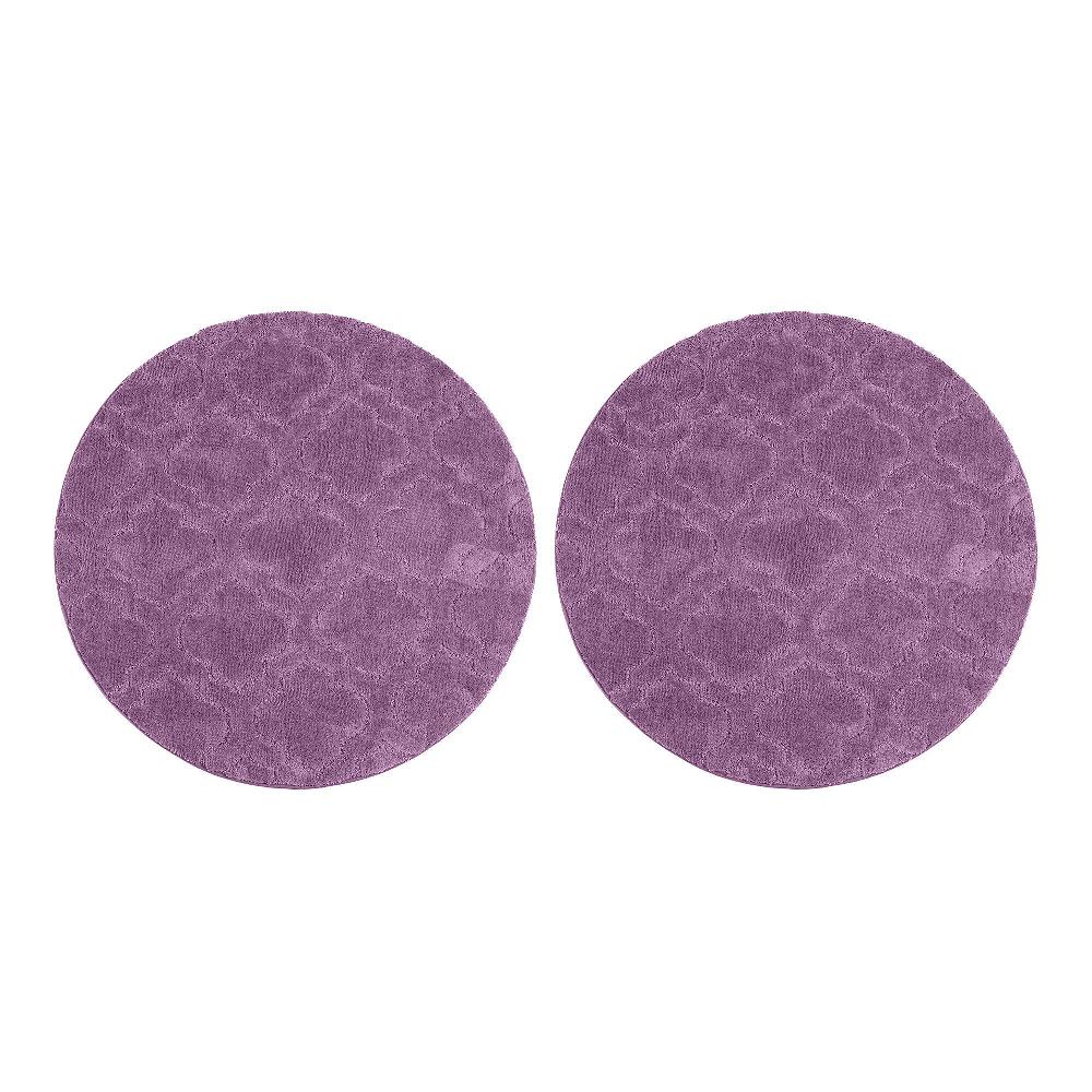 QVC Casa Fondo Tappeto rotondo Low Pile tinta unita antiscivolo