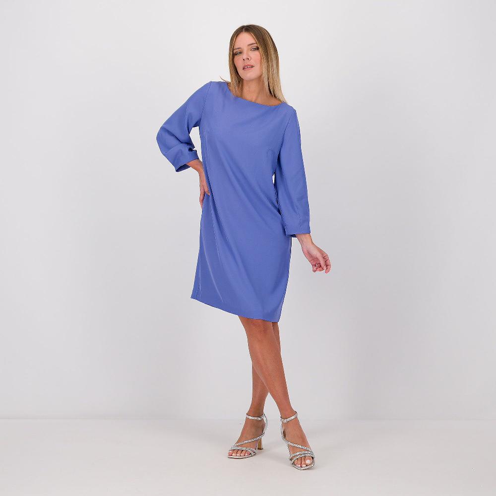 QVC Caterina Lancini Abito a sacchetto in tessuto fluido stretch