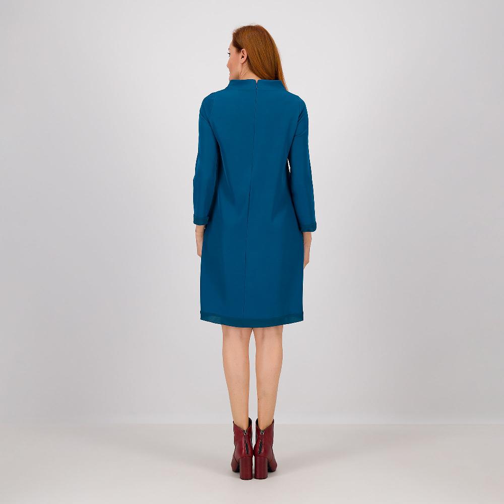 QVC Caterina Lancini Abito Bon Ton Con Linea Ad A In Tessuto Fluido