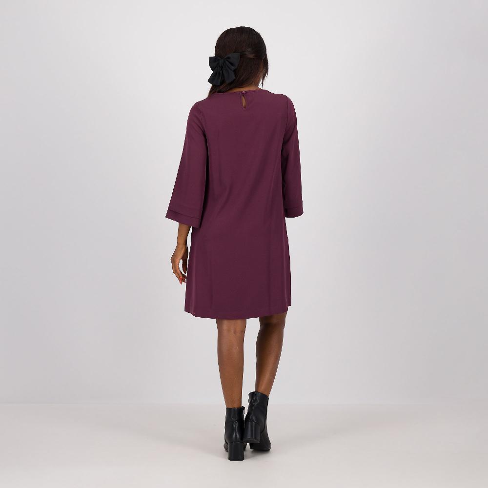 QVC Caterina Lancini Abito Bon Ton Con Scollo Tondo E Pince