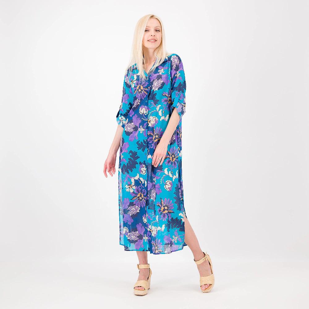 QVC Caterina Lancini Abito chemisier in mussola di cotone