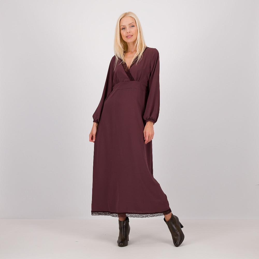 QVC Caterina Lancini Abito in crêpe de chine con scollo incrociato