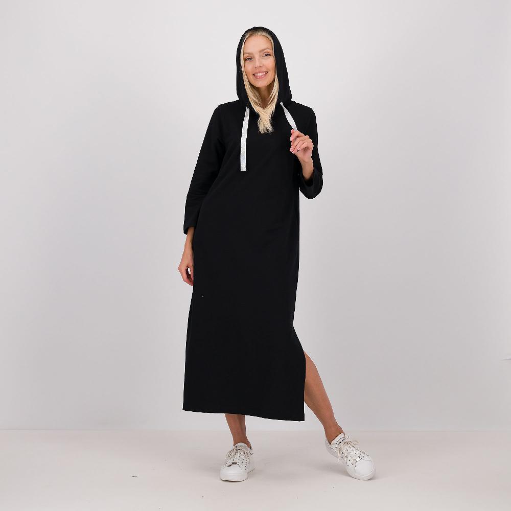 QVC Caterina Lancini Abito In Felpa Di Cotone Con Cappuccio