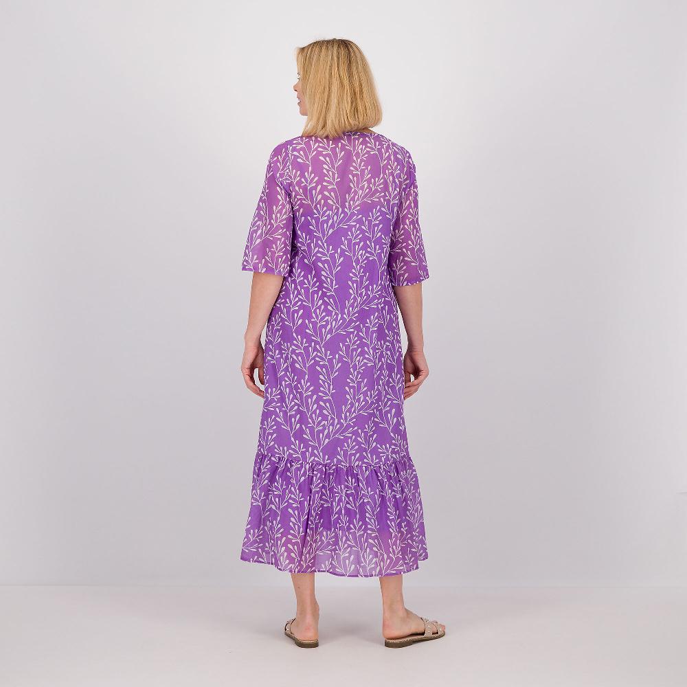 QVC Caterina Lancini Abito In Mussola Di Cotone Con Sottoveste
