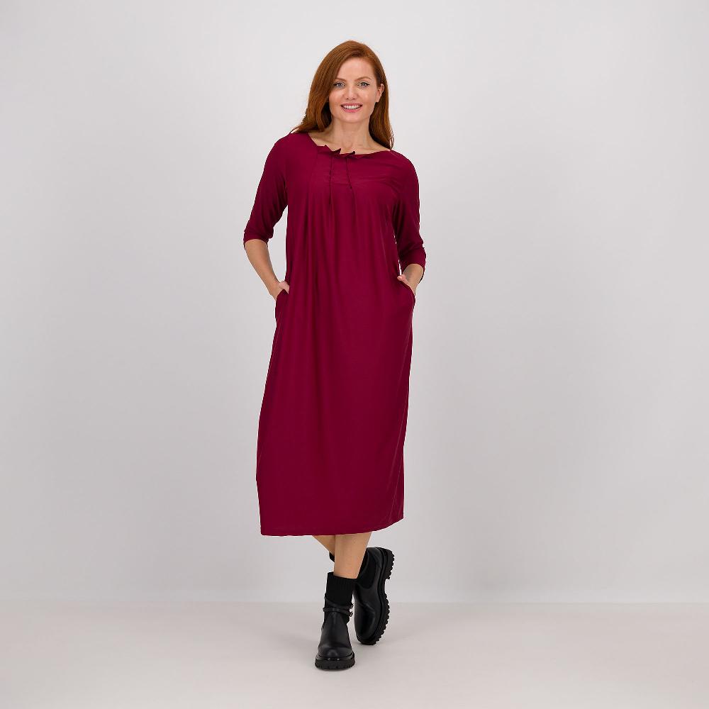 QVC Caterina Lancini Abito midi in jersey tenico a maniche lunghe