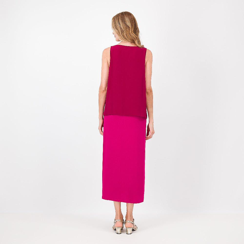 QVC Caterina Lancini Abito Smanicato In Jersey Con Corpino