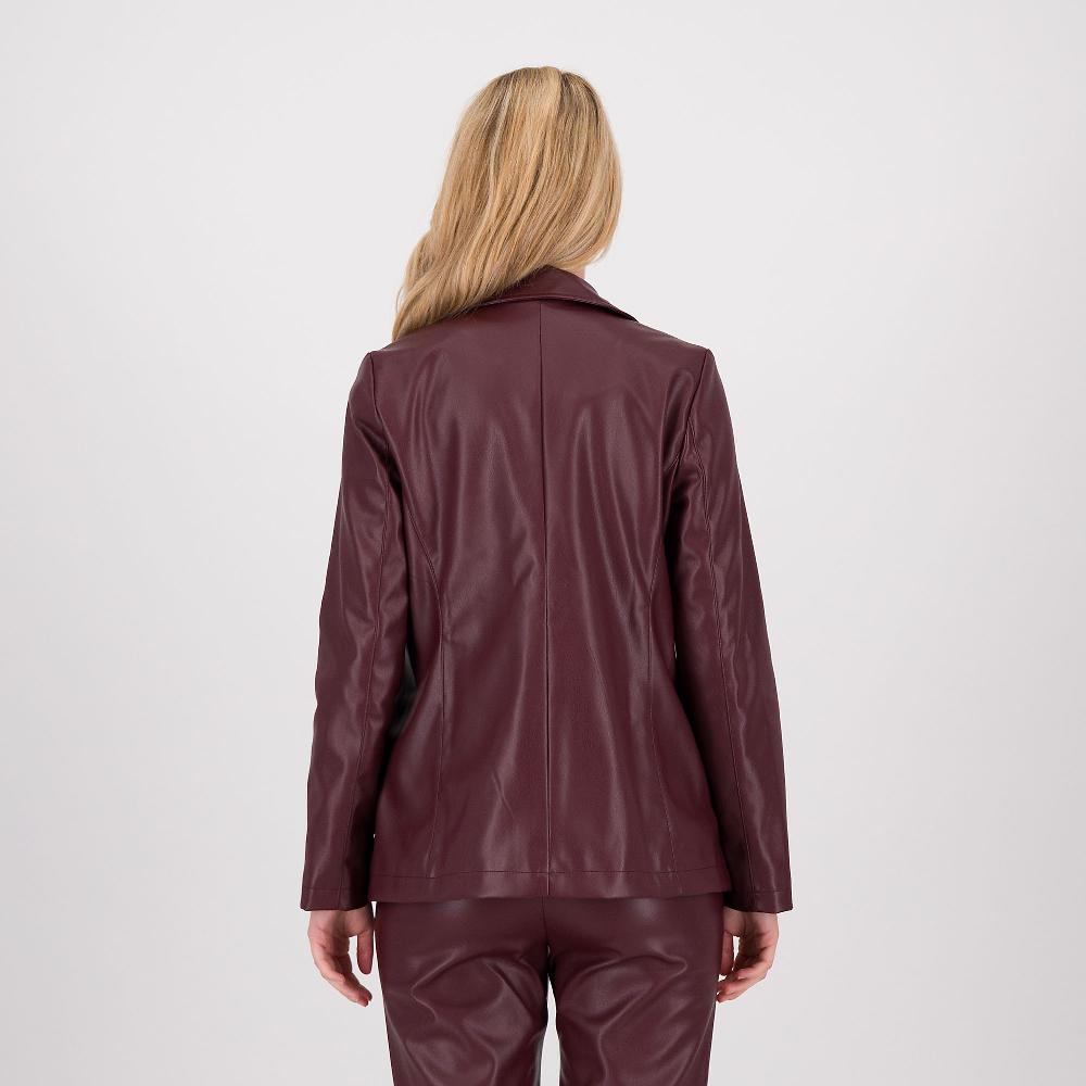 QVC Caterina Lancini Blazer A Due Bottoni In Tessuto Spalmato Foderato