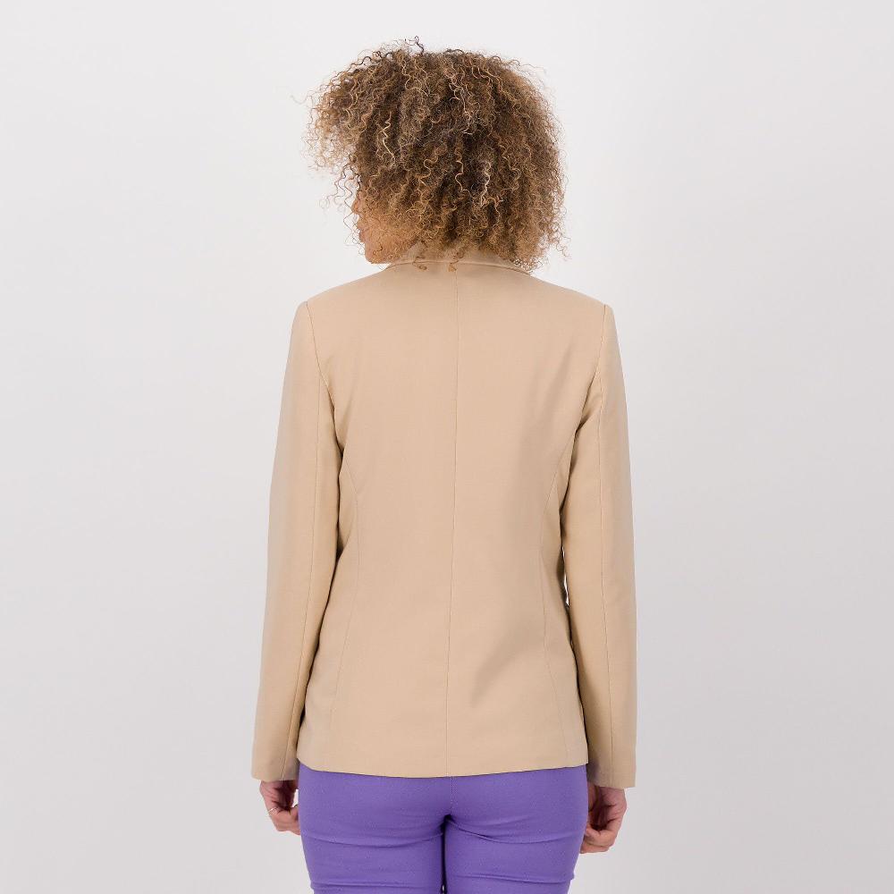 QVC Caterina Lancini Blazer A Un Bottone Collo Con Revers Tasche Con Pattina